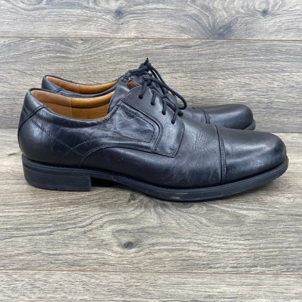 Florsheim Cap Toe Oxford Mens Size 11D Black Leather Comfortech 12138-001